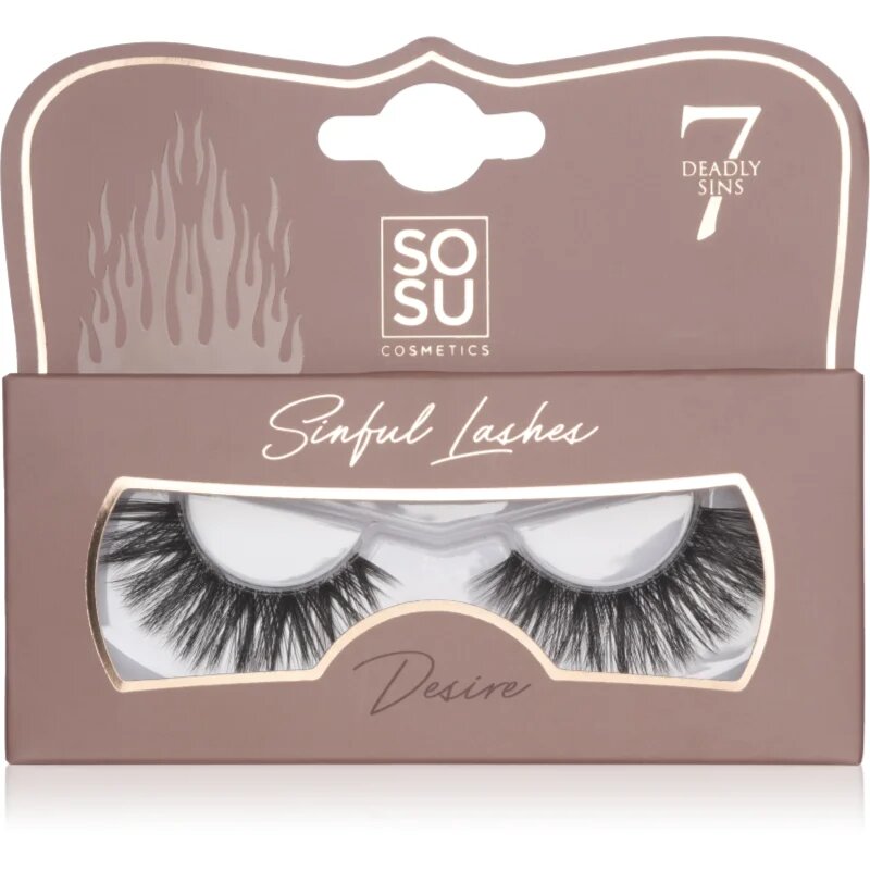 SOSU Cosmetics 7 Deadly Sins Lashes umetne trepalnice Desire 1 kos