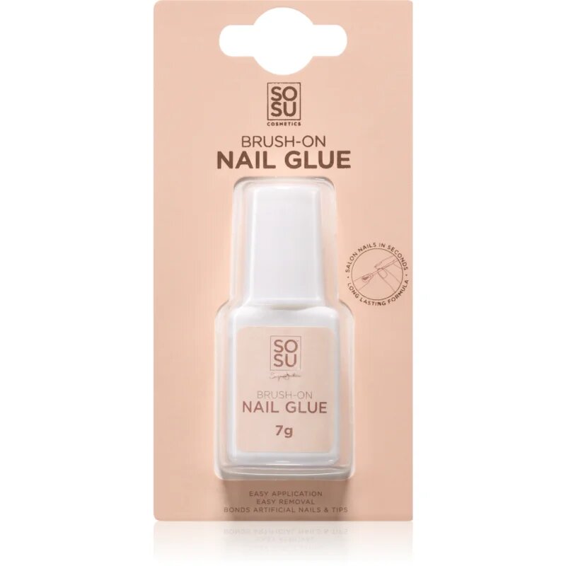 SOSU Cosmetics Brush-On Nail Glue lepilo za nohte 7 ml