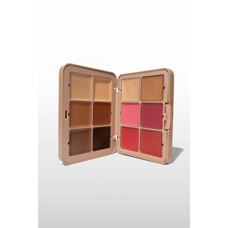 SOSU Cosmetics Complete Canvas Complexion Palette večnamenska paleta za obraz odtenek Dark 26.4 g