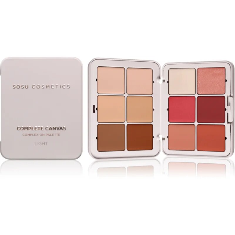 SOSU Cosmetics Complete Canvas Complexion Palette večnamenska paleta za obraz odtenek Light 26.4 g