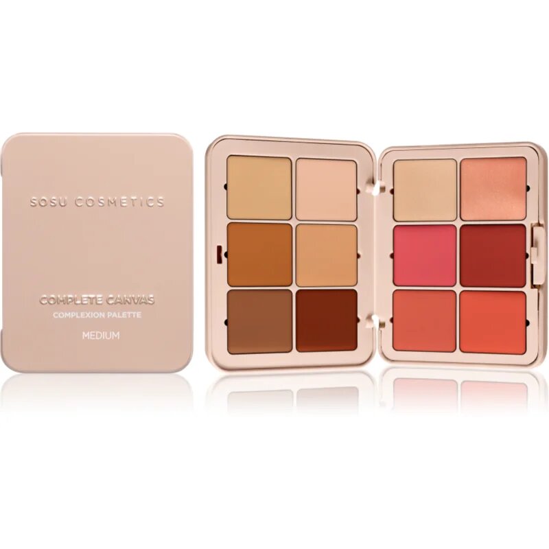 SOSU Cosmetics Complete Canvas Complexion Palette večnamenska paleta za obraz odtenek Medium 26.4 g