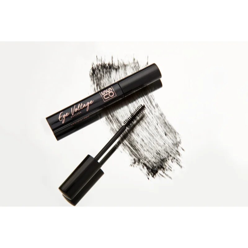 SOSU Cosmetics Eye Voltage vodoodporna maskara za privihanje in ločevanje trepalnic odtenek Jet Black 10 ml