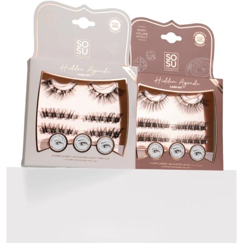 SOSU Cosmetics Hidden Agenda Lash Kit umetne trepalnice Ibiza 1 kos