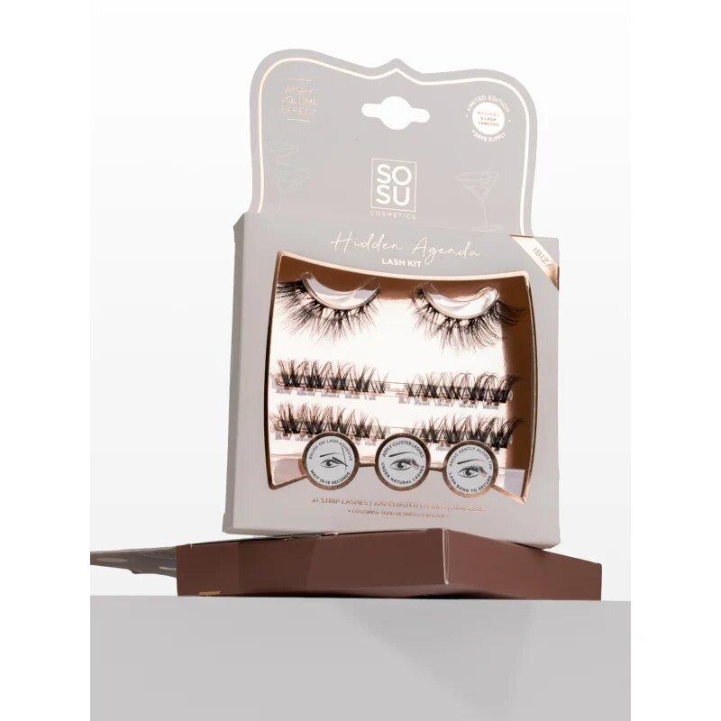 SOSU Cosmetics Hidden Agenda Lash Kit umetne trepalnice Ibiza 1 kos