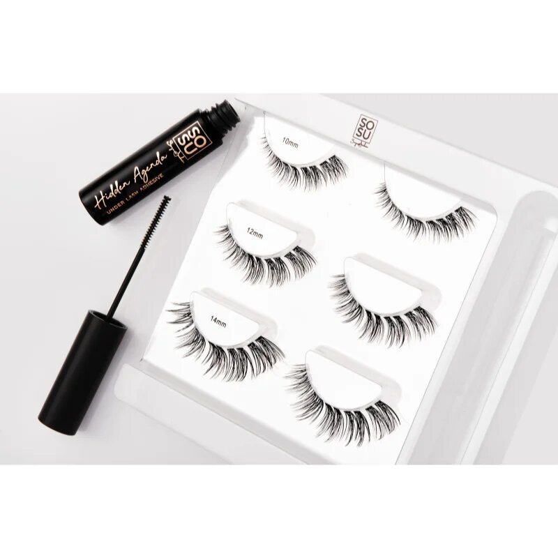 SOSU Cosmetics Hidden Agenda Undetectable Lashes set za trepalnice