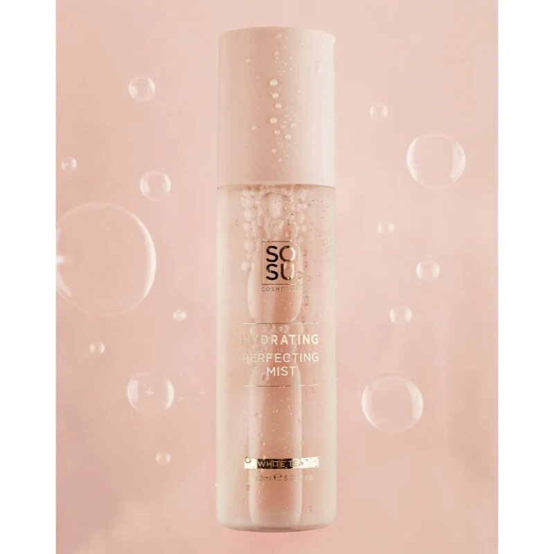 SOSU Cosmetics Hydrating Perfecting Mist vlažilna meglica za obraz odtenek White Tea 100 ml