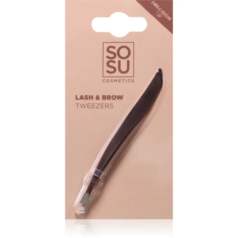 SOSU Cosmetics Lash and Brow Tweezers pinceta za obrvi 1 kos