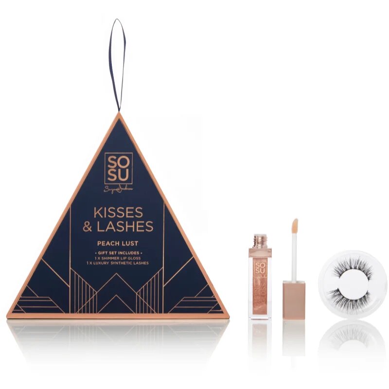 SOSU Cosmetics Limited Edition Kisses & Lashes darilni set Peach Lust