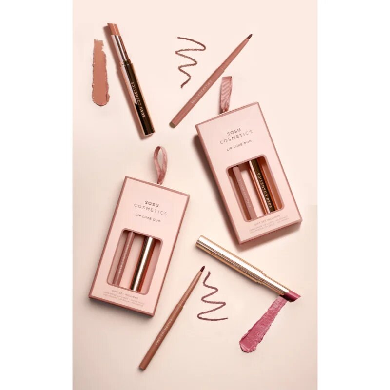 SOSU Cosmetics Lip Luxe Duo darilni set za ustnice odtenek Nude