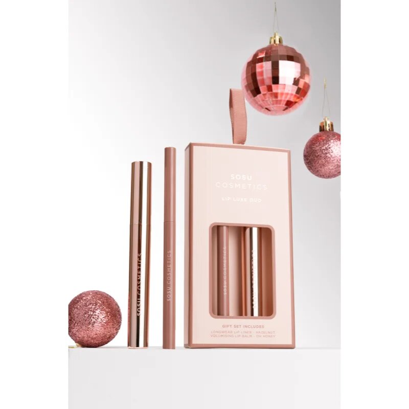 SOSU Cosmetics Lip Luxe Duo darilni set za ustnice odtenek Nude