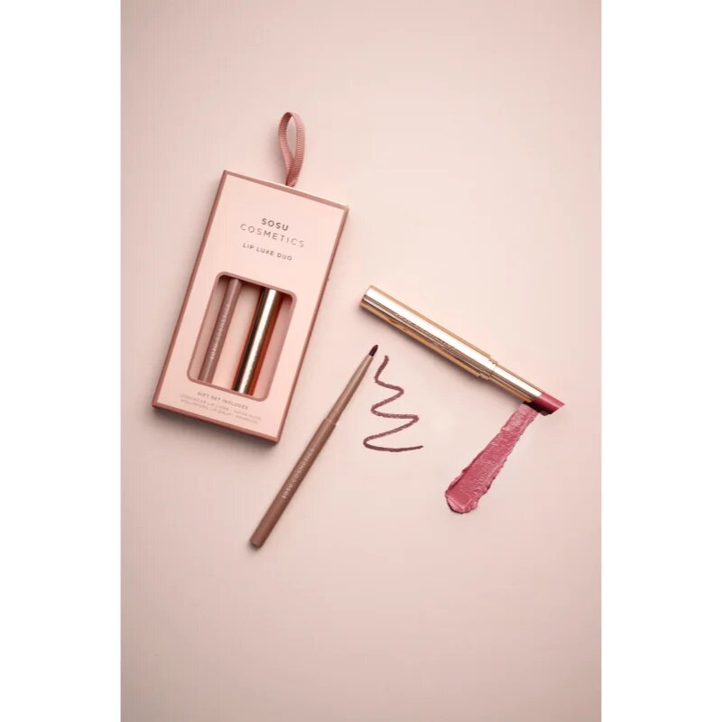 SOSU Cosmetics Lip Luxe Duo darilni set za ustnice odtenek Pink