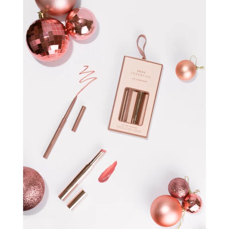 SOSU Cosmetics Lip Luxe Duo darilni set za ustnice odtenek Pink