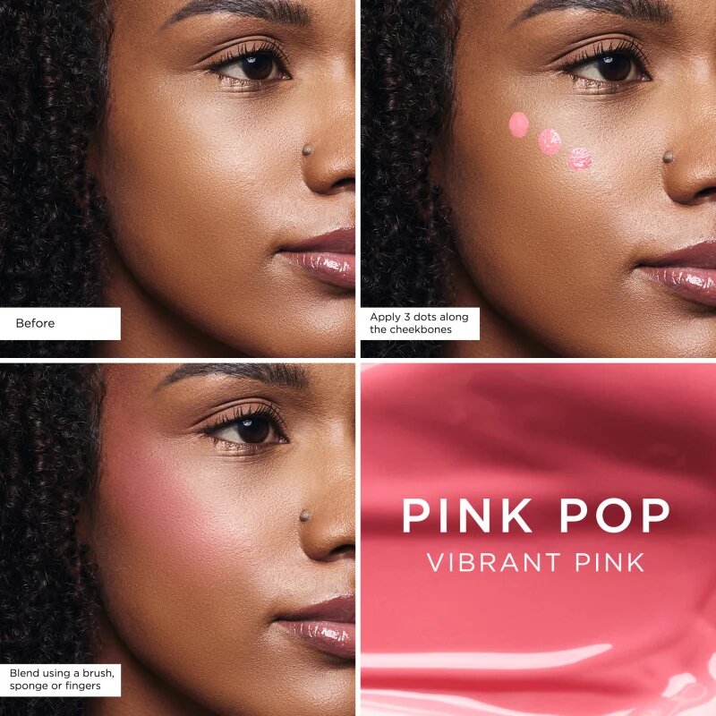 SOSU Cosmetics Liquid Blush Satin tekoče rdečilo odtenek Pink Pop 9 ml