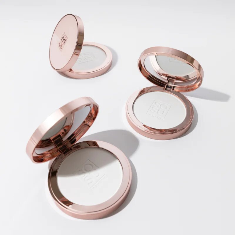 SOSU Cosmetics Sheer Silk Pressed Powder transparentni puder 9 g