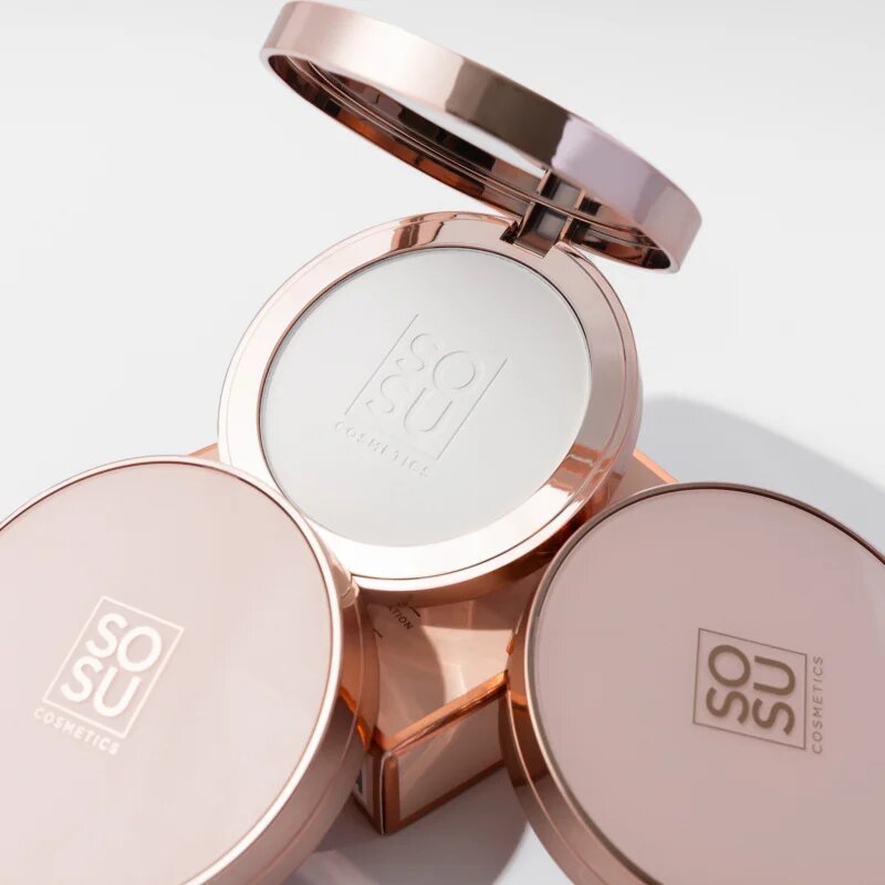 SOSU Cosmetics Sheer Silk Pressed Powder transparentni puder 9 g