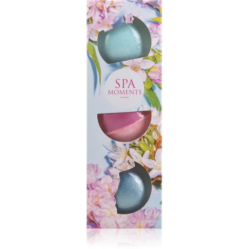 Spa Moments Fizzy Bath Bombs Shea Butter šumeče kroglice za kopel z karitejevim maslom