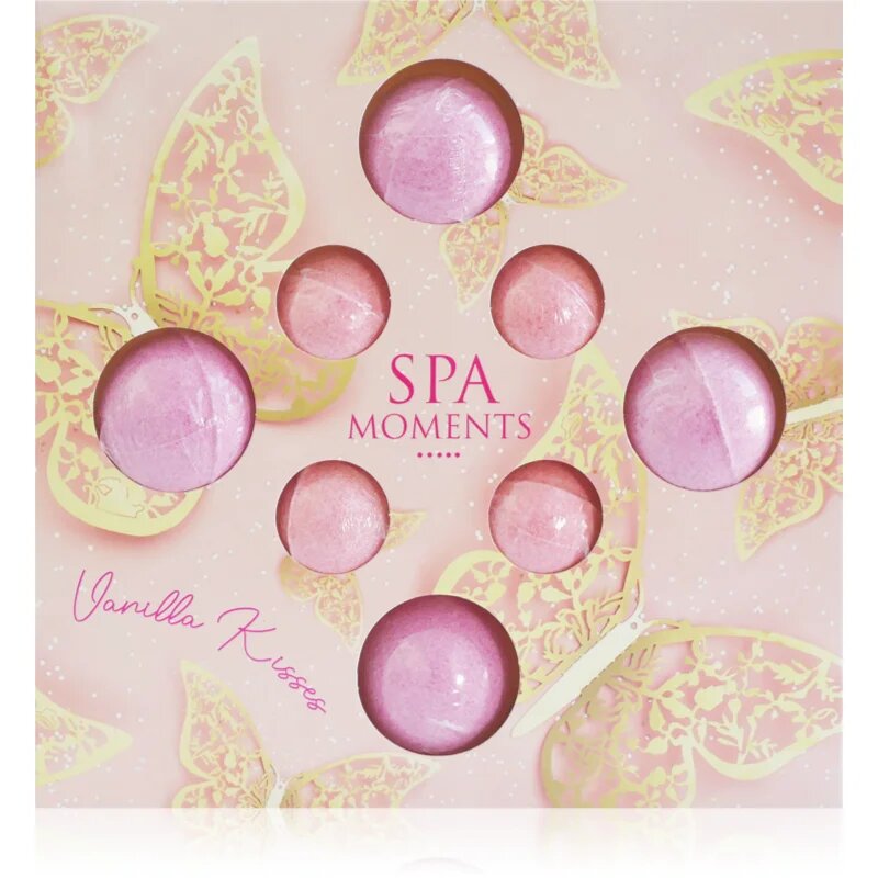 Spa Moments Vanilla Kisses šumeče kroglice za kopel