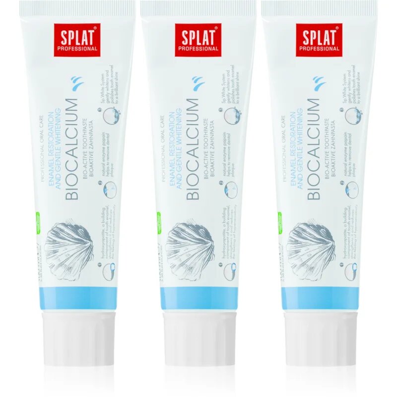 Splat Professional Biocalcium bioaktivna zobna pasta za obnovo zobne sklenine in za nežno beljenje