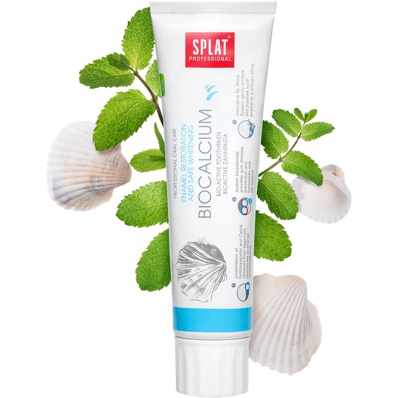 Splat Professional Biocalcium bioaktivna zobna pasta za obnovo zobne sklenine in za nežno beljenje 100 g