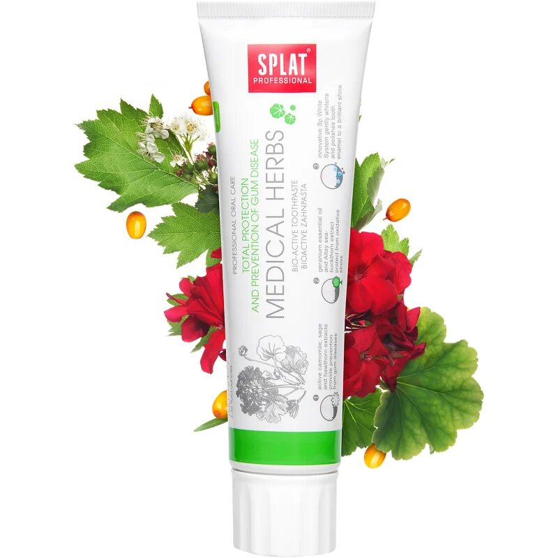 Splat Professional Medical Herbs bioaktivna zobna pasta za zaščito zob in dlesni 100 g
