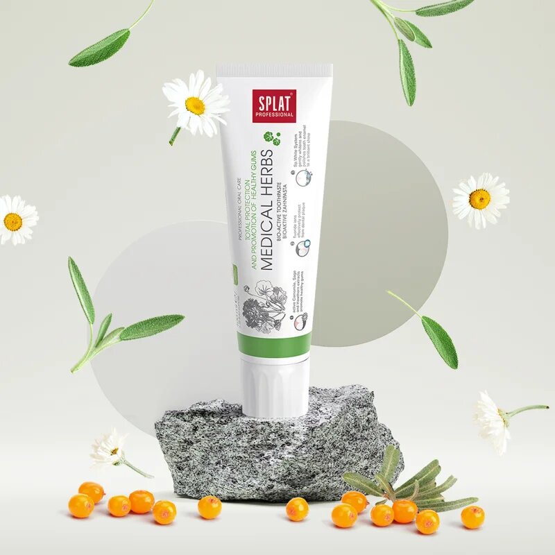 Splat Professional Medical Herbs bioaktivna zobna pasta za zaščito zob in dlesni 100 g