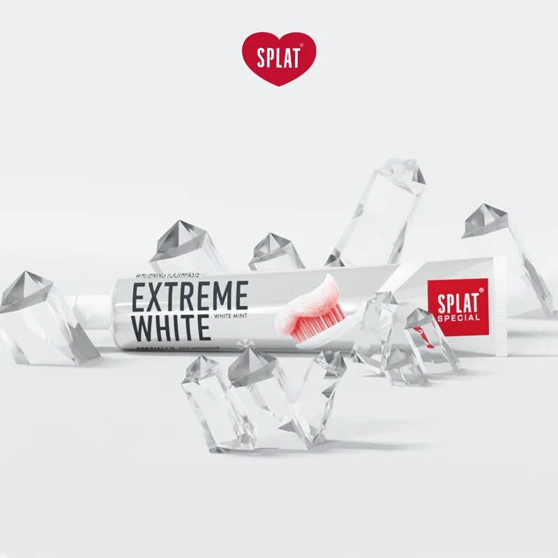 Splat Special Extreme White zobna pasta za beljenje zob okus Fresh Mint 75 ml