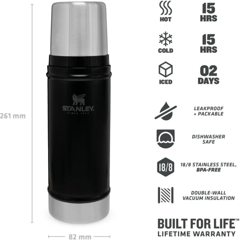Stanley Classic Legendary Bottle termovka Matte Black 1 kos