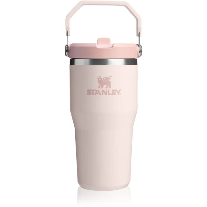 Stanley IceFlow™ Flip Straw Tumbler steklenica za vodo iz nerjavnega jekla Rose Quartz 600 ml