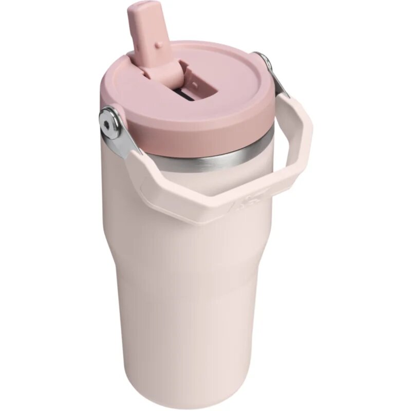 Stanley IceFlow™ Flip Straw Tumbler steklenica za vodo iz nerjavnega jekla Rose Quartz 600 ml