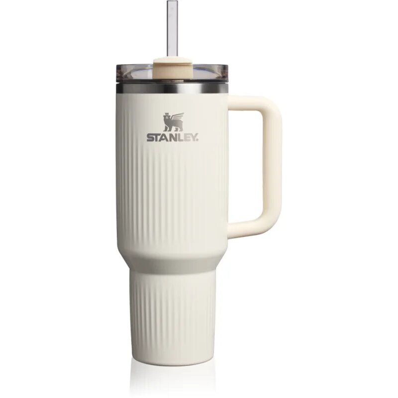 Stanley Quencher H2.O FlowState™ Fluted Tumbler lonček iz nerjavečega jekla s slamico velik Cream Gloss 1 kos
