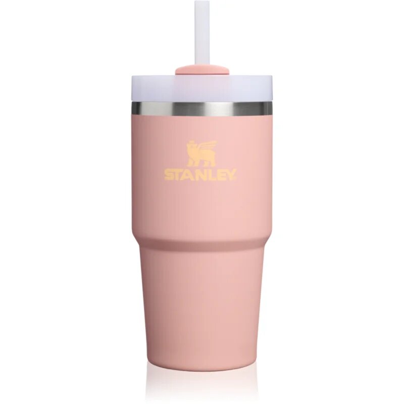 Stanley Quencher H2.O FlowState™ Tumbler lonček iz nerjavečega jekla s slamico majhen Peach Rose 1 kos