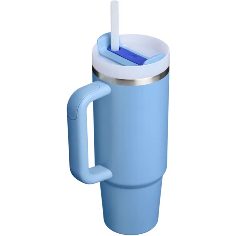 Stanley Quencher H2.O FlowState™ Tumbler lonček iz nerjavečega jekla s slamico srednja Blue Sky 1 kos