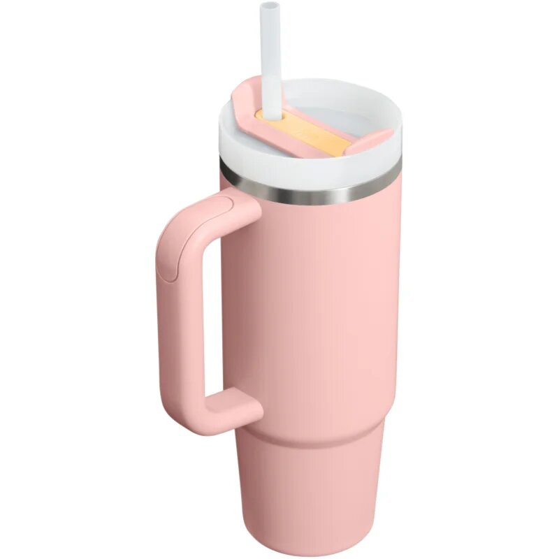 Stanley Quencher H2.O FlowState™ Tumbler lonček iz nerjavečega jekla s slamico srednja Peach Rose 1 kos