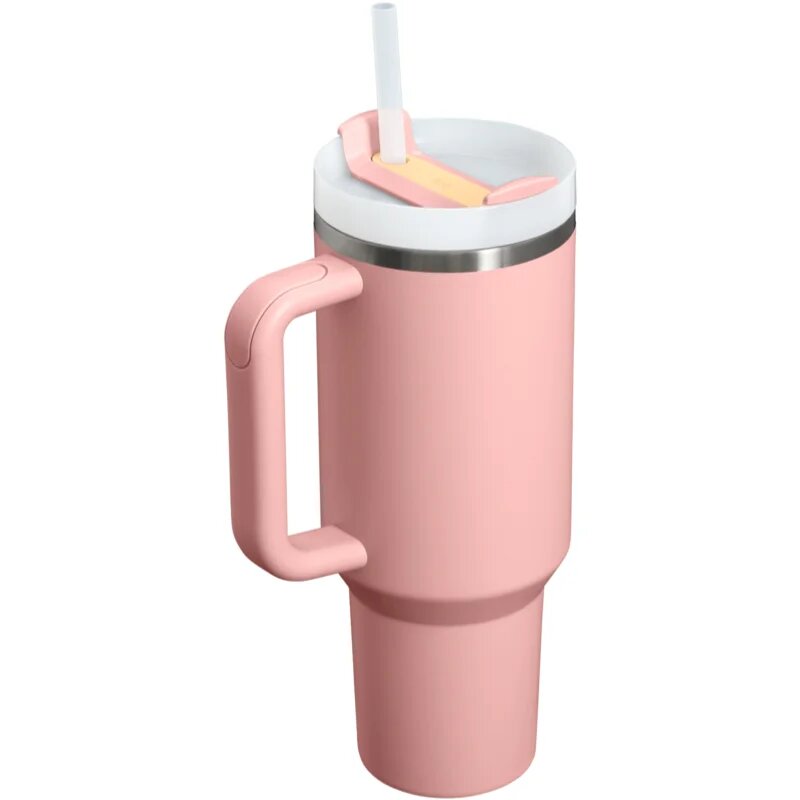 Stanley Quencher H2.O FlowState™ Tumbler lonček iz nerjavečega jekla s slamico velik Peach Rose 1 kos