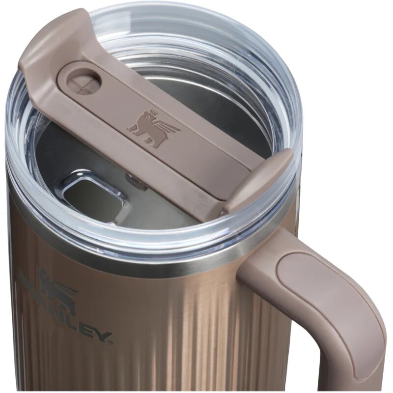Stanley Quencher H2.O Fluted Tumbler lonček iz nerjavečega jekla s slamico velik Pale Gold Shine 1 kos