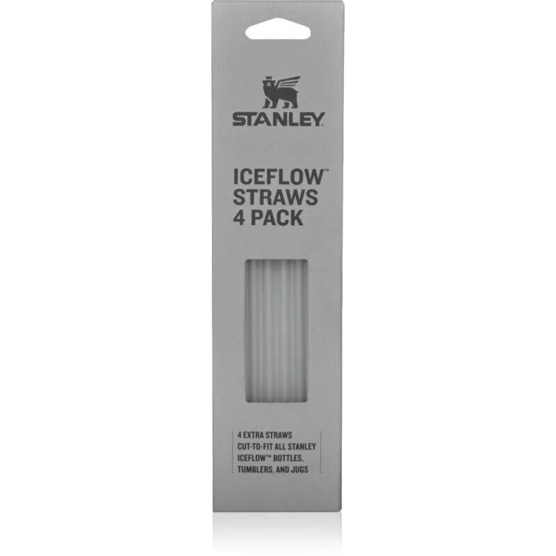 Stanley The Quencher Tumbler Straws nadomestne slamice 1180 ml Clear 4 kos