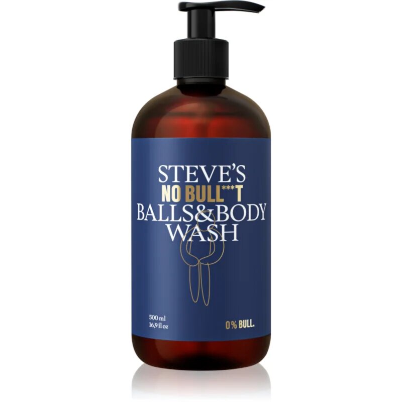 Steve's No Bull***t Balls and Body Wash poživitveni gel za prhanje 500 ml