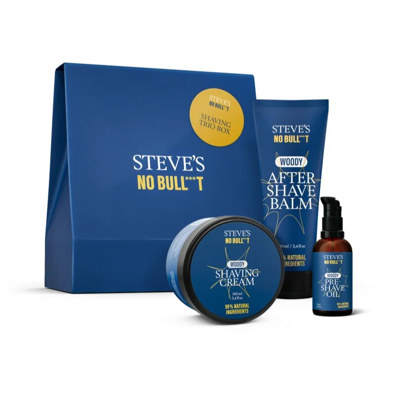 Steve's No Bull***t Shaving Trio darilni set za britje
