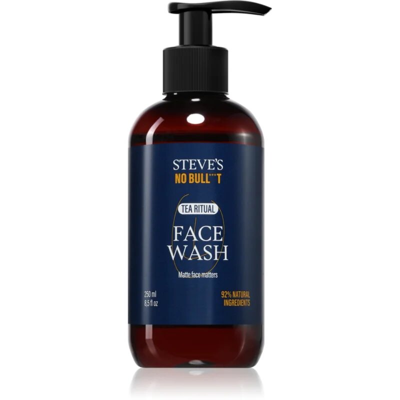 Steve's No Bull***t Tea Ritual Face Wash čistilni gel za obraz za moške 250 ml