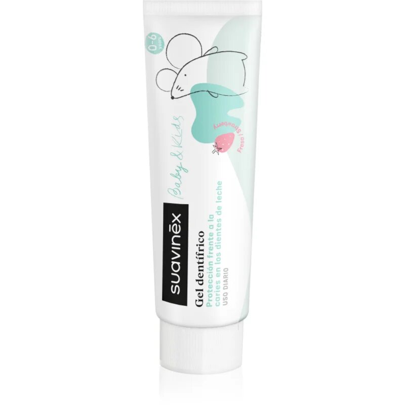 Suavinex Baby & Kids otroška zobna pasta z jagodnim okusom 50 ml