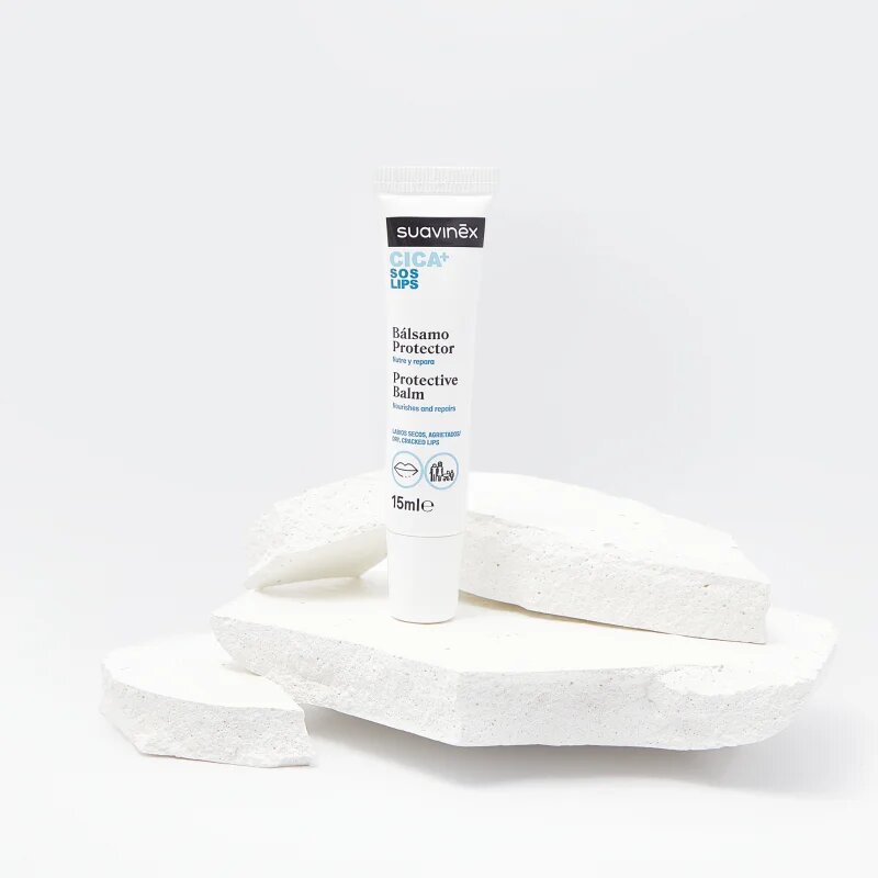 Suavinex CICA Protective Balm zaščitni balzam za ustnice 15 ml