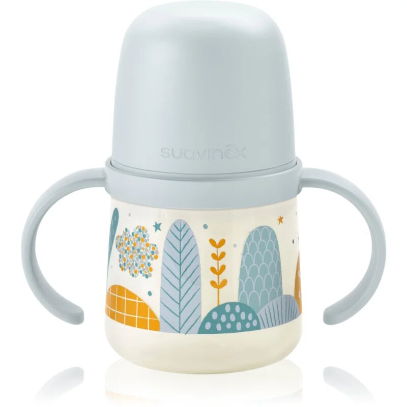 Suavinex Dreams First steklenička za otroke z ročaji Blue 6 m+ 1 kos