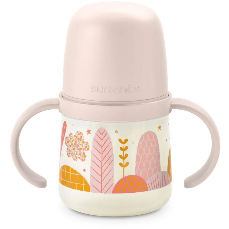 Suavinex Dreams First steklenička za otroke z ročaji Pink 6 m+ 1 kos