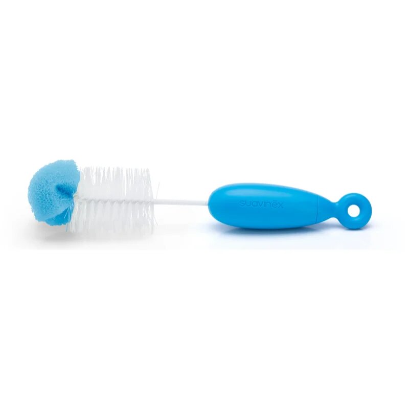 Suavinex Duo Baby Bottle Brush krtača za čiščenje Blue 1 kos