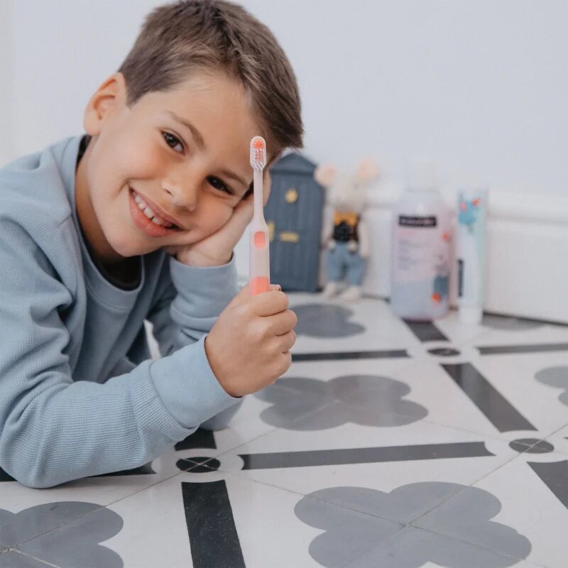 Suavinex Junior 6 y+ zobna ščetka za otroke Pink 1 kos