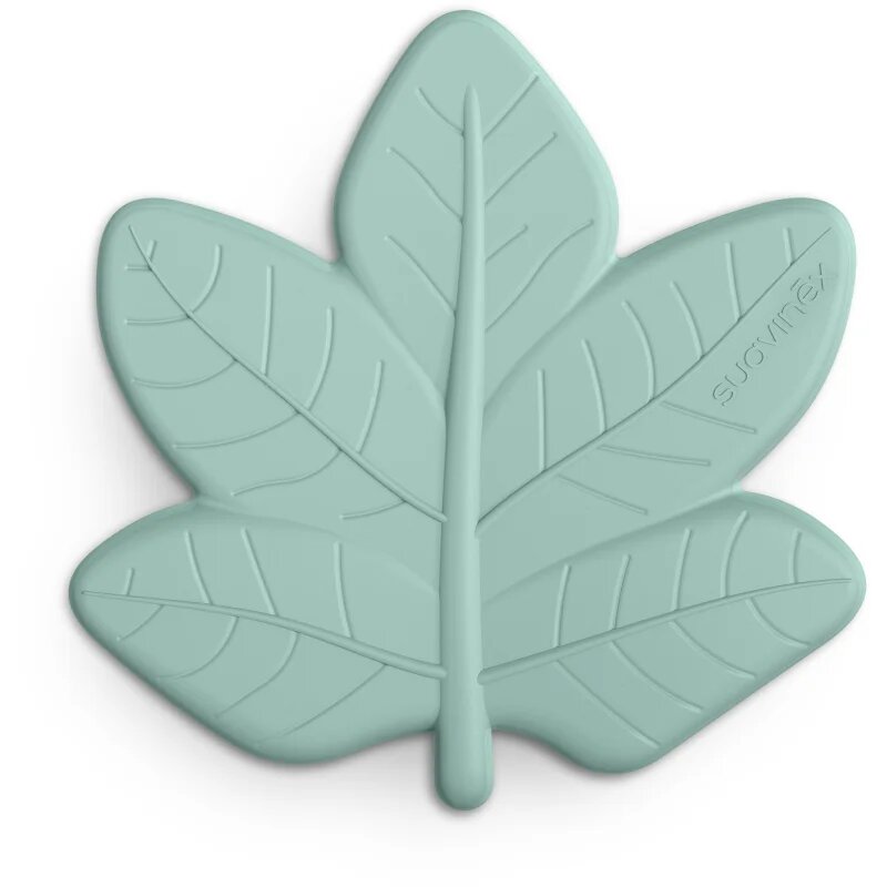 Suavinex Poetry Forest Leaf Teether grizalo 0 m+ Green 1 kos