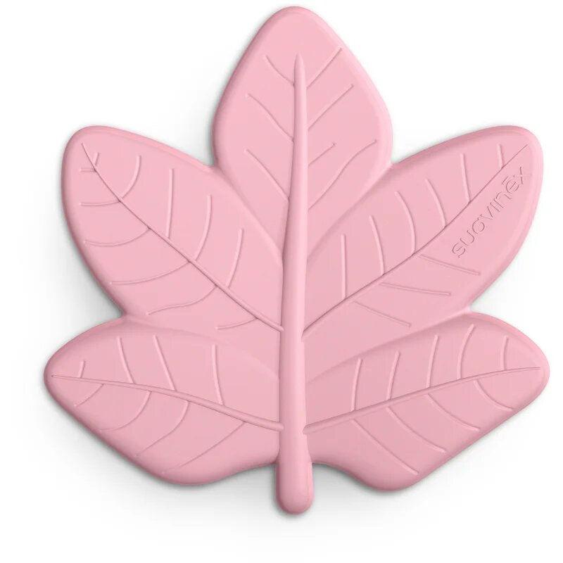 Suavinex Poetry Forest Leaf Teether grizalo 0 m+ Pink 1 kos