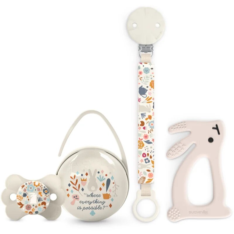 Suavinex Wonderland Gift Set 0-6 m Cream darilni set za dojenčke