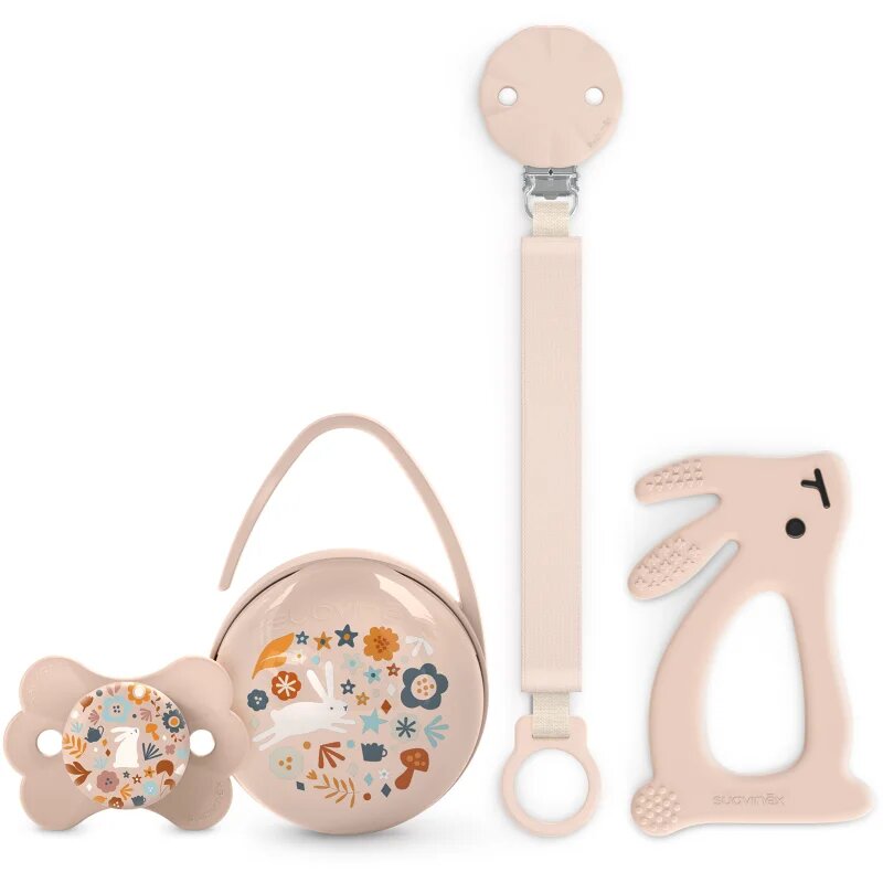 Suavinex Wonderland Gift Set 0-6 m Pink darilni set za dojenčke