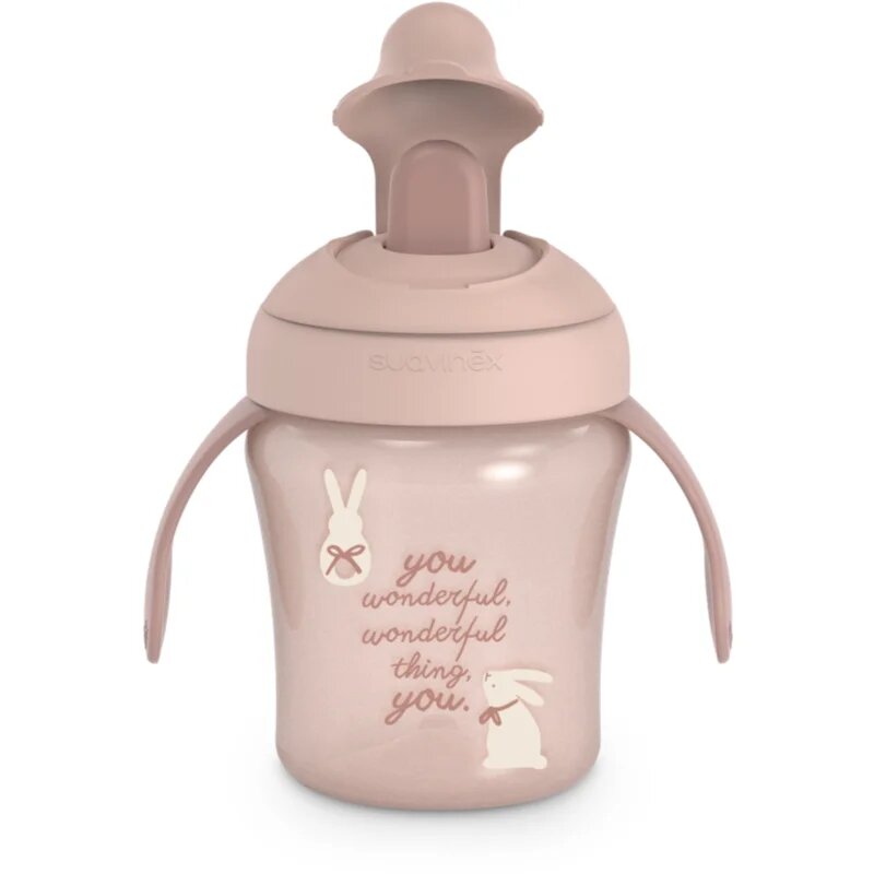 Suavinex Wonderland Learning Cup otroški lonček Pink 200 ml